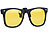 PEARL Nachtsicht-Brillenclip in klassischem Retro-Look, polarisiert, UV400 PEARL Nachtsicht-Brillen-Clips für Brillenträger