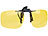 PEARL 2er-Set Nachtsicht-Brillenclips, abgerundet, polarisiert, UV400 PEARL