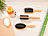 Sichler Beauty 3er-Set Haarbürsten aus Bambusholz, Rund-, Paddel- und Pflegebürste Sichler Beauty Haarbürsten-Sets