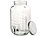 PEARL Retro-Getränkespender aus Glas, Einmachglas-Look, Zapfhahn, 3,5 Liter PEARL