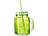 PEARL 2er-Set Getränkespender mit 6 Gläsern, 4 l & 6,5 l, Einmachglas-Look PEARL Getränkespender