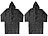 PEARL Regenmantel mit Kapuze, Universalgröße, schwarz, 2er-Set PEARL Regenjacken