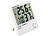 PEARL 2er-Set Digitale Thermometer & Hygrometer mit Außensensoren PEARL Digitale Thermometer-Hygrometer, Außensensoren, Uhren, Wecker