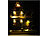 infactory Deko-Weihnachtshaus, Santa Claus, LED-Beleuchtung,Versandrückläufer infactory
