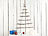 Britesta 2 Deko-Holzleitern in Weihnachtsbaum-Form zum Aufhängen, 48 x 78 cm Britesta