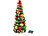 Britesta 2er-Set LED-beleuchtete Weihnachtsbaum-Pyramiden mit bunten Kugeln Britesta LED-Kugelpyramiden