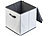 PEARL 2er-Set Aufbewahrungsboxen mit Deckel, faltbar, 31x31x31 cm, weiß PEARL Faltbare Aufbewahrungsboxen