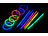 PEARL 100 Knicklichter in 6 Neon-Leuchtfarben, mit Steckverbindern, 20 cm PEARL Knicklichter