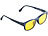 PEARL 3in1-Bildschirm-Brille Versandrückläufer PEARL Bildschirmbrillen mit Sonnen- und Nachtsicht-Aufsatz