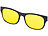 PEARL 2er-Set 3in1-Bildschirm-Brillen mit Sonnen- und Nachtsicht-Aufsatz PEARL Bildschirmbrillen mit Sonnen- und Nachtsicht-Aufsatz