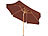 Royal Gardineer Neigbarer Sonnenschirm mit Holzgestell, UV-Schutz 50+, Ø 3 m, taupe Royal Gardineer
