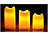 Britesta 3er-Set dimmbare LED-Echtwachskerzen, bewegliche Flamme, Fernbedienung Britesta LED-Echtwachskerze mit beweglicher Flamme, Fernbedienung und Timer