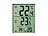 PEARL Digitales Innen- und Außen-Thermometer mit Uhrzeit, Versandrückläufer PEARL Digitale Innen- & Außen-Thermometer