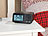 auvisio Funk-Radiowecker mit 2 Weckzeiten, Hygro- & Thermometer, 2x USB, 2 A auvisio Funk-Radiowecker mit 2 Weckzeiten, USB-Ladestation, Thermo- & Hygrometer