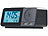 auvisio Funk-Radiowecker mit 2 Weckzeiten, Versandrückläufer auvisio Funk-Radiowecker mit 2 Weckzeiten, USB-Ladestation, Thermo- & Hygrometer