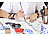 TokioKitchenWare Handgefertigtes Damast-Messer-Set mit Echtholzgriffen, 6-teilig TokioKitchenWare Damast-Küchenmesser-Sets