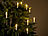 Lunartec 10er-Set LED-Weihnachtsbaum-Kerzen mit IR-Fernbedienung, Timer, weiß Lunartec