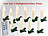 Lunartec 10er-Set LED-Weihnachtsbaum-Kerzen mit IR-Fernbedienung, Timer, weiß Lunartec