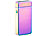 PEARL Elektronisches USB-Feuerzeug mit doppeltem Lichtbogen & Akku, violett PEARL Elektronische Lichtbogen-Feuerzeuge