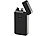 PEARL Elektronisches Feuerzeug mit doppeltem Lichtbogen, Akku, USB, schwarz PEARL Elektronische Lichtbogen-Feuerzeuge