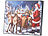 infactory LED-Bild "Weihnachtsmann mit Rentierschlitten", 28 x 23 cm infactory LED-Weihnachts-Wandbilder