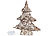Lunartec Handgefertigter Deko-Weihnachtsbaum mit 20 warmweißen LEDs, 40 cm Lunartec Deko-Weihnachtsbäume mit LED-Beleuchtung
