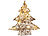 Lunartec Handgefertigter Deko-Weihnachtsbaum mit 20 warmweißen LEDs, 40 cm Lunartec Deko-Weihnachtsbäume mit LED-Beleuchtung