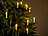 Lunartec 20er-Set LED-Weihnachtsbaumkerzen mit Fernbedienung und Timer, Gold Lunartec