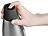 Carlo Milano Design-Thermo-Isolierflasche mit Klick-Verschluss, Edelstahl, 650 ml Carlo Milano Doppelwandige Vakuum-Isolierflaschen