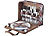 Xcase 30-teiliges Picknick-Set für 4 Personen, inkl. Tasche, Teller, Gläser Xcase Picknick-Sets