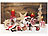infactory LED-Wandbild, Weihnachts-Tierbabys-Motiv, 3 Flacker-LEDs, 60 x 40 cm infactory