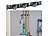 AGT 2er-Set Wandhalter-Leiste für Besen, Wischmopp, Gartengeräte & Co. AGT Wandhalter für Haushaltsgeräte
