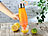Rosenstein & Söhne Trinkflasche, Zitruspresse & Kräuterwasser-Bereiter, BPA-frei, orange Rosenstein & Söhne Trinkflaschen mit Fruchtbehältern und Zitruspressen