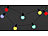Lunartec 4-farbige LED-Lichterkette mit 20 Lämpchen, 1,2 Watt, 475 cm, IP44 Lunartec Party-LED-Lichterketten in Glühbirnenform