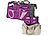 Xcase Handtaschen-Organizer mit 13 Fächern, 26 x 16 x 8 cm, waschbar, lila Xcase