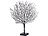Lunartec Moderner Lichterbaum mit 25 warmweißen LEDs, 50 cm, schwarz Lunartec