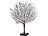 Lunartec Moderner Lichterbaum mit 25 warmweißen LEDs, 50 cm, schwarz Lunartec 