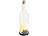 Lunartec 3er-Set Deko-Glasflasche, LED-Kerze, bewegliche Flamme, diverse Motive Lunartec
