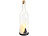Lunartec 3er-Set Deko-Glasflasche, LED-Kerze & bewegliche Flamme, Tannen-Motiv Lunartec Winter-Deko-Glasflaschen mit LED-Echtwachskerzen