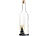 Lunartec Deko-Glasflasche mit LED-Kerze, bewegliche Flamme, Timer, Tannen-Motiv Lunartec Winter-Deko-Glasflaschen mit LED-Echtwachskerzen