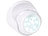 Luminea Kabelloser LED-Strahler, Bewegungssensor, 360° drehbar, 100 lm, weiß Luminea