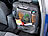 Lescars 2er-Set Kfz-Rückenlehnen-Organizer mit extragroßem Tablet-PC-Fach Lescars Kfz-Rücksitz-Organizer