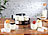 Rosenstein & Söhne Joghurt-Maker mit Zeitschaltuhr, 7 Portionsgläser je 190 ml, 20 Watt Rosenstein & Söhne