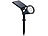 Luminea Solar-LED-Spot mit Erdspieß für Garten & Co, 200 Lu.,Versandrückläufer Luminea LED-Solar-Erdspießstrahler