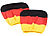 PEARL 6-teiliges Sport-Fan-Set "Deutschland" zur Kfz-Dekoration PEARL Deutschland-Fan-Artikel