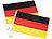 PEARL 6-teiliges Sport-Fan-Set "Deutschland" zur Kfz-Dekoration PEARL