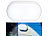 Luminea 2er-Set stoßfeste LED-Feuchtraumleuchten, 1.500 lm, 15 W, 4000 K, IP54 Luminea LED-Ovalleuchten stoßfest