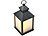Lunartec LED-Laterne mit realistischem Flammenspiel und Timer, schwarz Lunartec LED-Laternen mit Flammenspiel