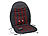 Lescars 2in1-Kfz-Sitzauflage mit Massage- und Heizfunktion, Fernbedienung Lescars Kfz-Sitzauflagen mit Heiz- und Massagefunktion