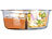 Rosenstein & Söhne Glas-Frischhaltedose mit 3 Kammern, Klick-Deckel, -20 bis 520 °C, rund Rosenstein & Söhne Frischhaltedosen aus Glas mit Trennwänden